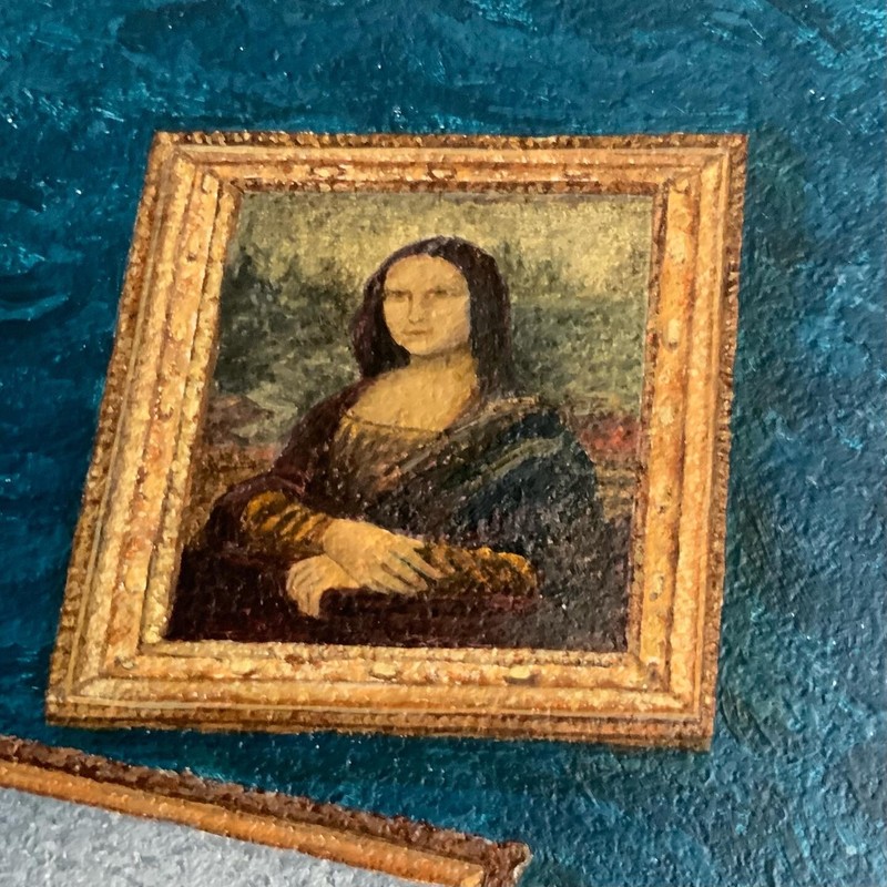 “Sea chronicle”, surreal, MomA, sea lanscape, ocean, roses, Mona Lisa, magritte