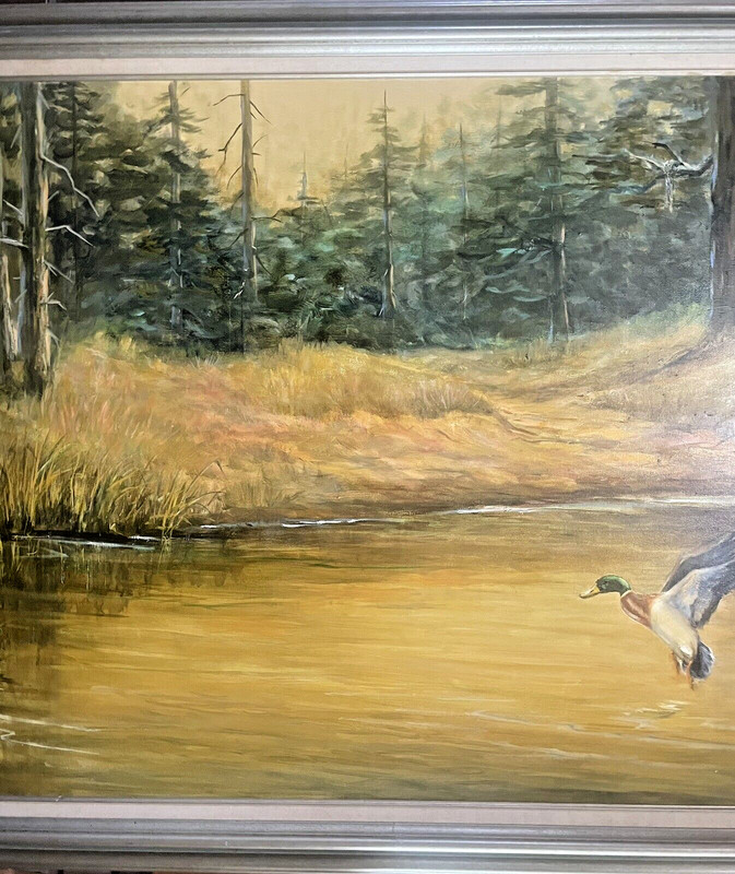 Dorothy Kucera, Texas Artist - Oil Painting - “Mallard Coming Home” gallery