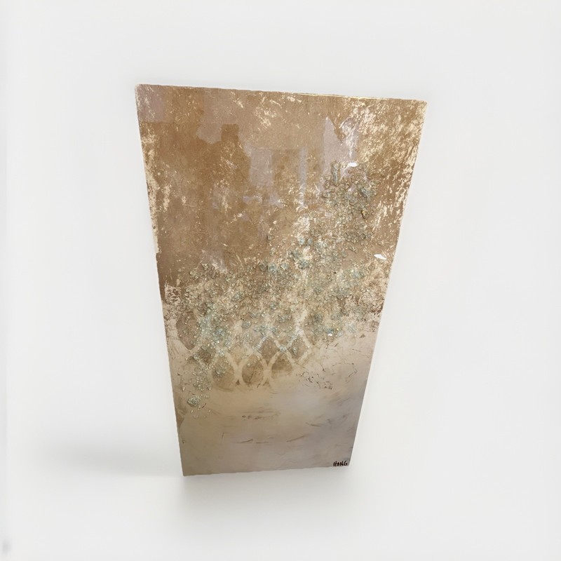 Authentic Mary Hong «Sepia Abstract I» painting by John Richard Acrylic Original