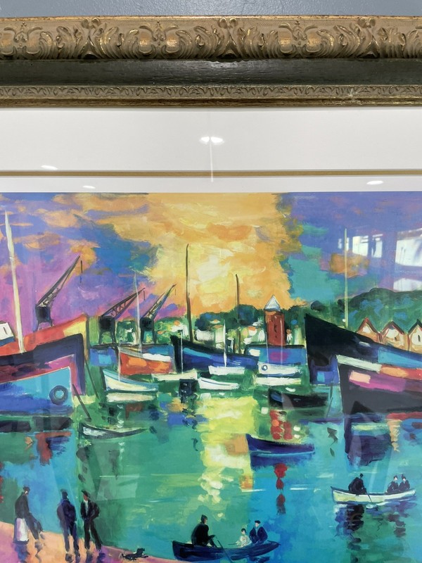 Jean-Claude Picot Seriolithograph Beautifully Triple Matted and Framed gallery