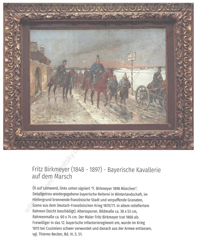 Fritz Birkmeyer "Bavarian 12th Infantry Regiment", watercolor, 1873 gallery