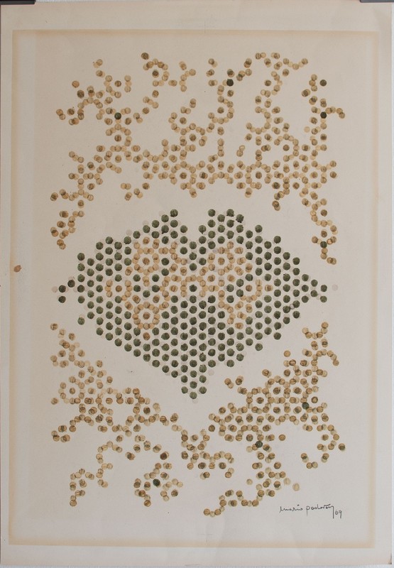 Mario Padovan Abstract Op Art Italy Signed Mixed Media Unique 1969 gallery