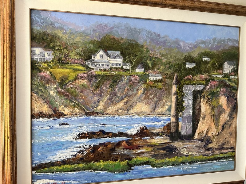 Victoria beach Laguna beach Original Oil Painting