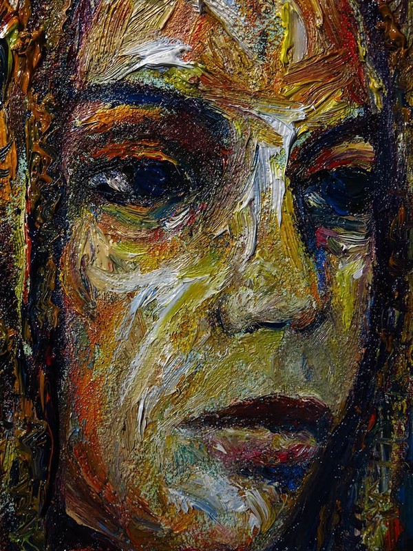 ORIGINAL OIL PAINTING VINTAGE█GIRL EXPRESSIONIST█ART ABSTRACT 2026 YOUNG WOMAN gallery
