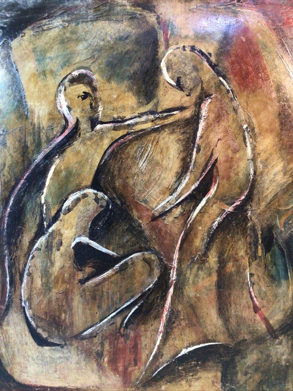 Justin Moray Gill Figurative Study Circa 1940 Oil Painting gallery