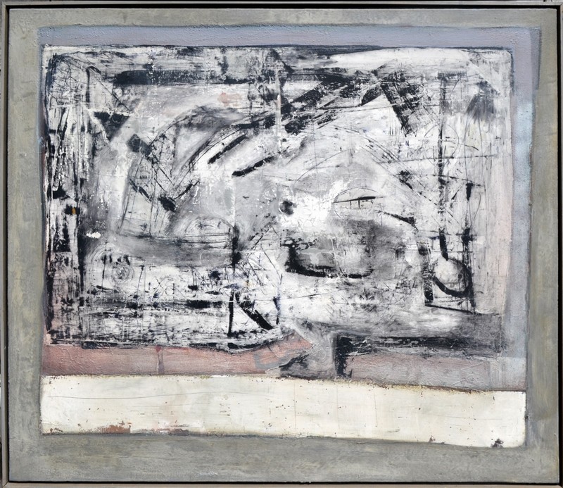 Sasha Rogers «Open Window», Large Scale Minimalist Color-Field Abstract 1989