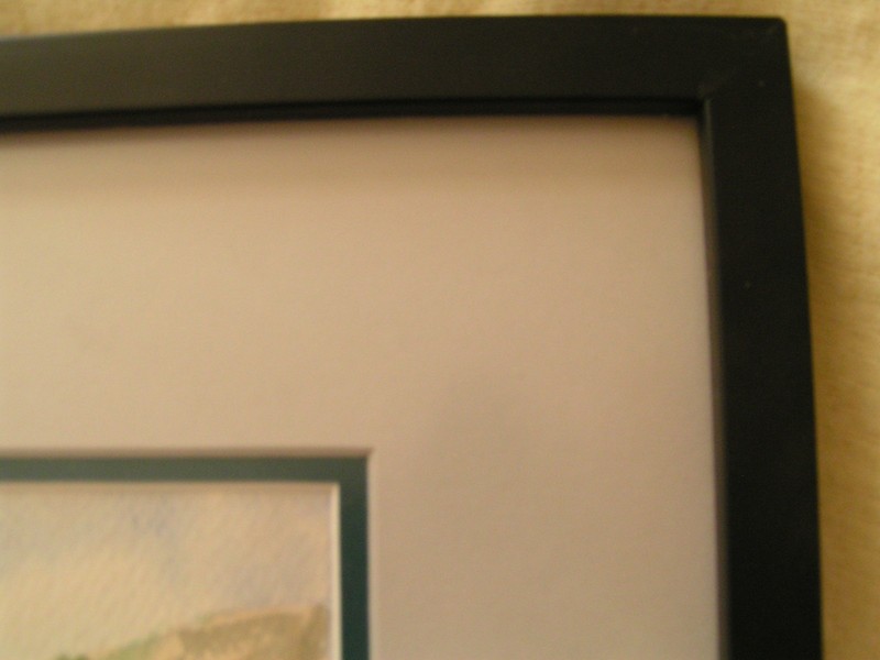 Framed Original Coastal Landscape Scene Watercolor-Big Island Hawaii 11" X 14" gallery