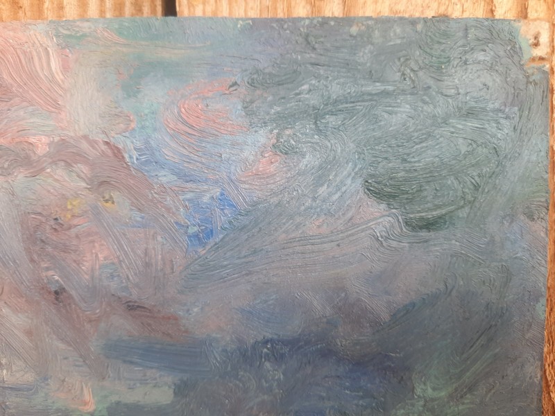 Ukrainian oil painting On the Desna River gallery