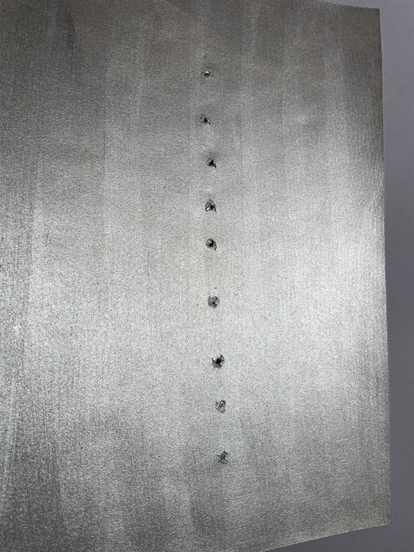 Lucio Fontana Original Painting on Paper Silver Modern Art Minimalist Italy F29