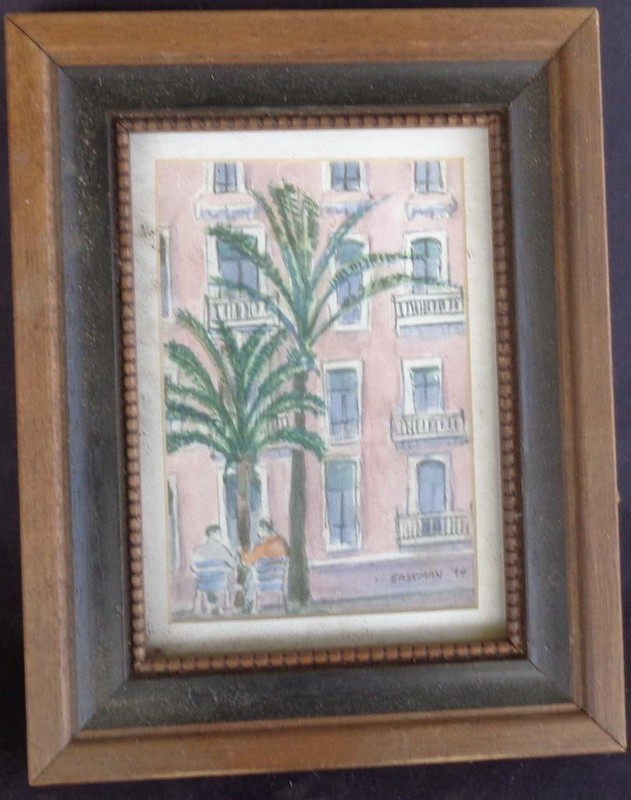 Nice Original Artwork Painting – Signed Eastman – 1994 – NICELY FRAMED/MATTED