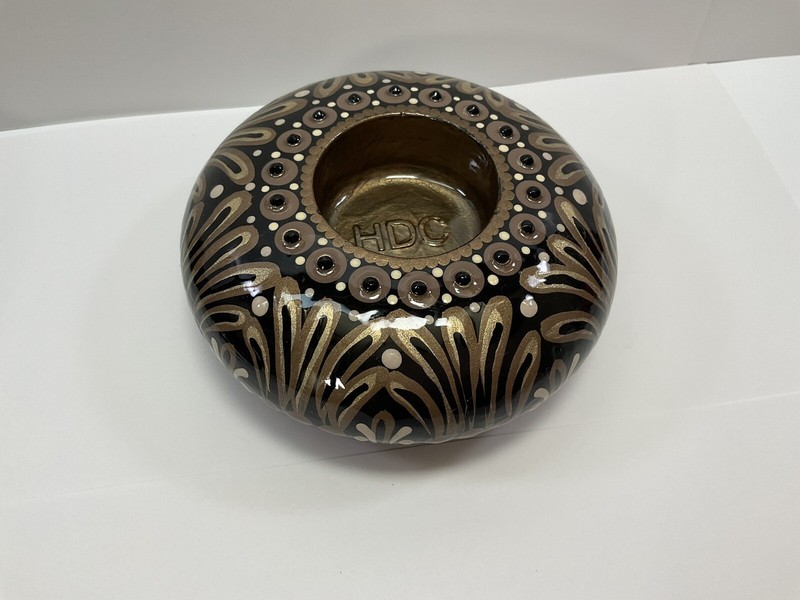 Mandala Candle Holder - Hand Painted Rock - By JaDeL Rocks gallery