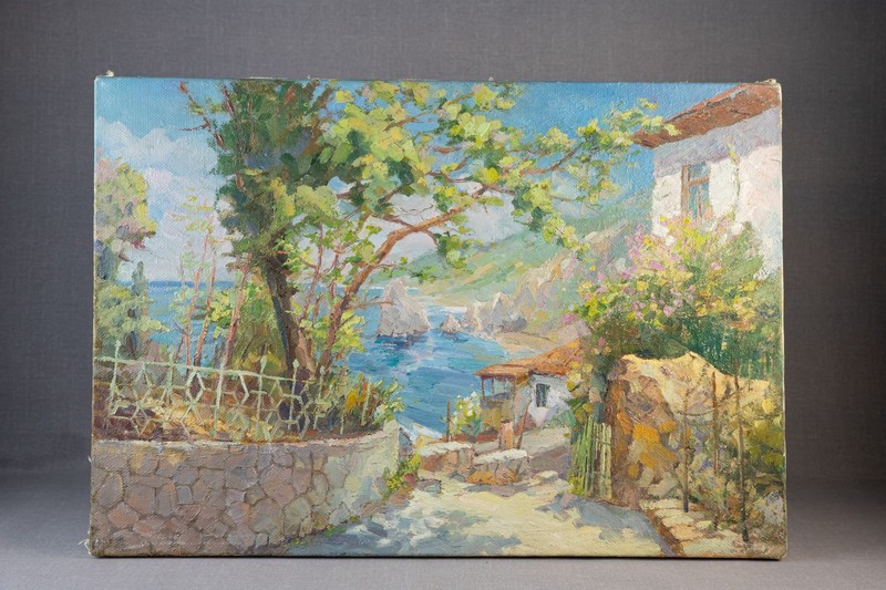 Original Oil Painting «Spring in Crimea» | Crimea | Ukrainian Art | 65×45