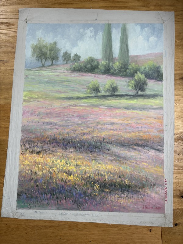 Original DIROSARIO EUROPEAN LANDSCAPE PAINTING 30×40