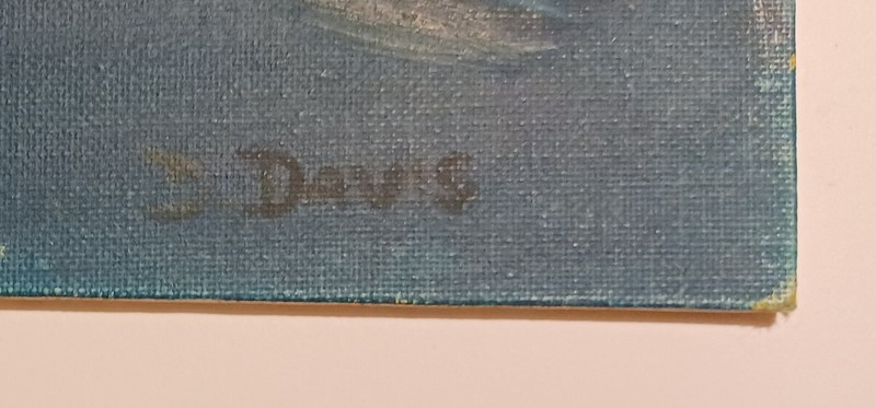 "Fruit" by Dorothy Davis - original oil painting on thick hardboard (1964) gallery
