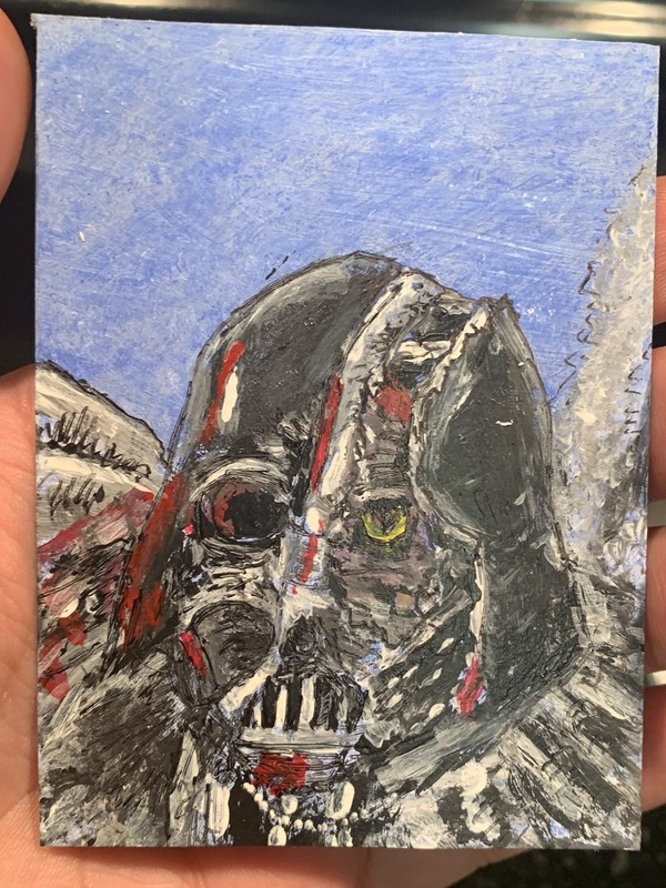 Darth Vader Sketch Card ACEO STAR WARS Painting Handmade Original Art Signed gallery