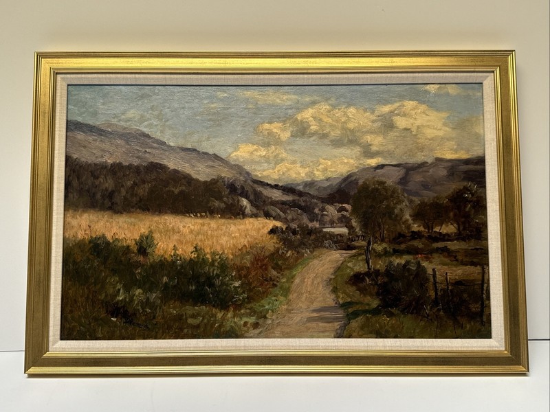Antique Landscape Impressionist Duncan Cameron Masterful Famous Oil Listed