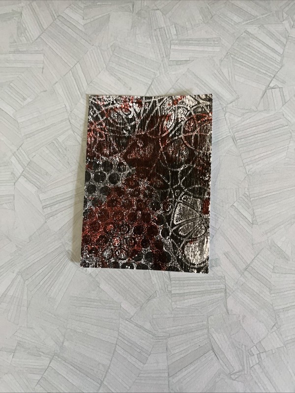 Dots Swirls, abstract Artwork. ACEO Original Mixed Media Art Card, OOAK, Sale gallery