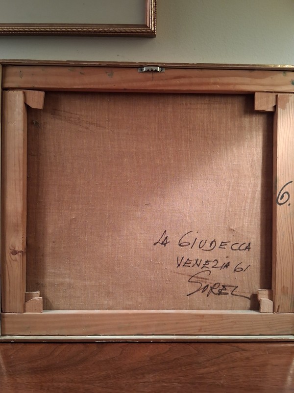 Charles Sorel Italian/American Artist Oil On Canvas 1961 Painting gallery