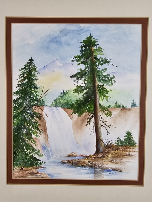Vintage Original Signed Samuel B. Pratt Watercolor Painting 18x16 Framed Art gallery