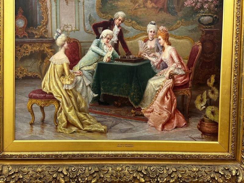 a Chess Problem in the Drawing Room Drama of a Courtly Move By Carlo Ferranti gallery