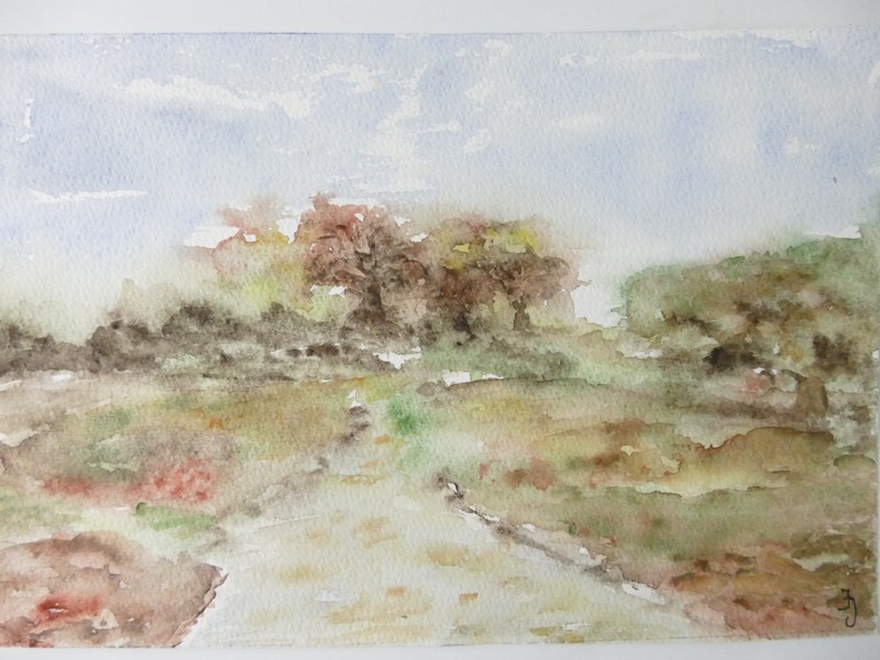 Ingeborg Jakob Wilhelmshaven Watercolour Signed Dated 17x24cm To-5068