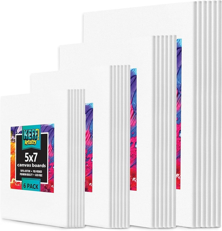 24-Pack Canvas for Painting 6 of 5x7 8x10 9x12 11x14 Painting Art Supplies NEW