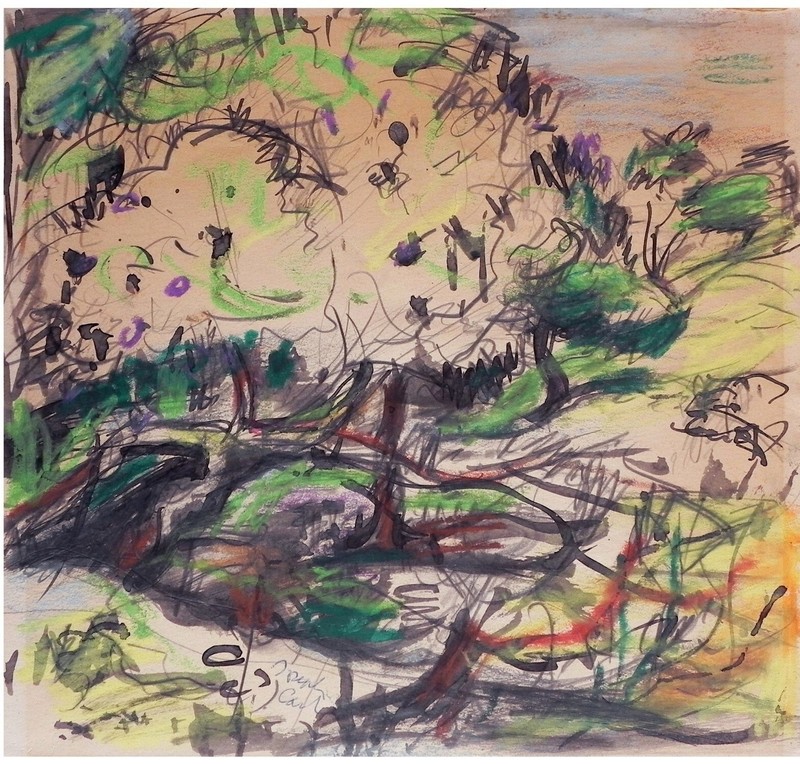 Joseph Carl: Landscape 60s/Austrian Israeli Jewish British Expressionism Modern