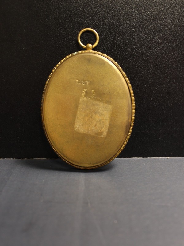 Antique Victorian miniature impressionist portrait signed B Walden gallery