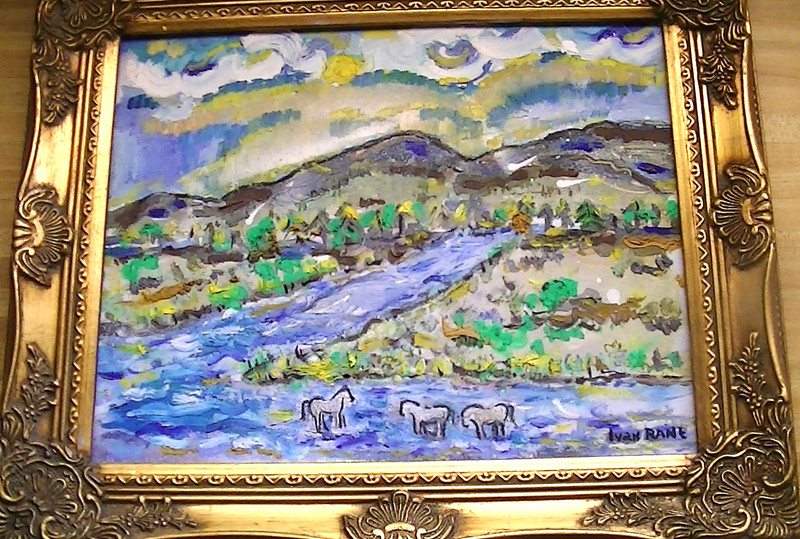 Ivan Rane 2026 Painting «Pecos River New Mexico Horses» 11″x14″ oil on masonite