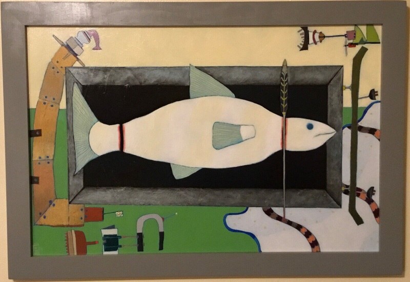 ORIGINAL SIGNED OIL PAINTING TITLED “BETWEEN THE INTERVALS” 26 1/4” X 18 1/4”