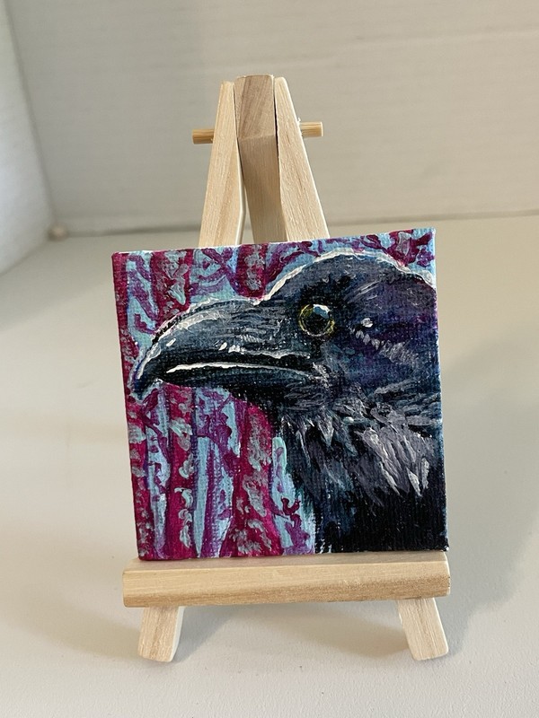 RAVEN 2.5” Canvas Panel Painting Turtle Approved 2026