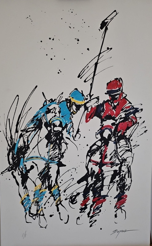 «REDUCED» LARGE SIGNED LITHO PRINT MICHAEL BRYANS PAINTING 21.75×31.25