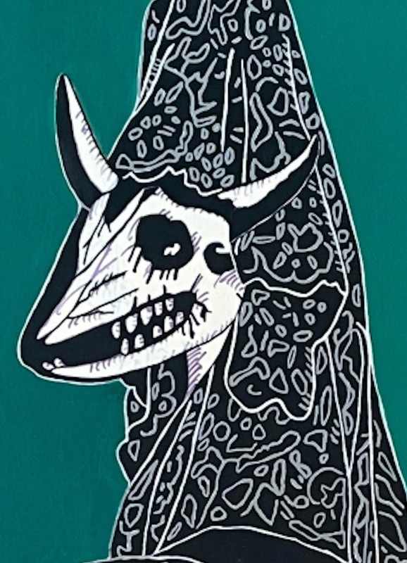 Rafael Zarza 2002 Painting Mix on Cardboard Contemporary Art. gallery
