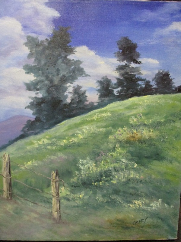 Beautiful Spring Day y Helen Emery; Original Oil
