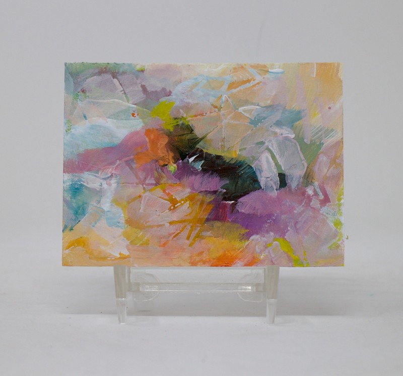 ACEO ,Origina,l Abstract Paintings, Collectable, ATC Cards, Heavy Paper,A5050
