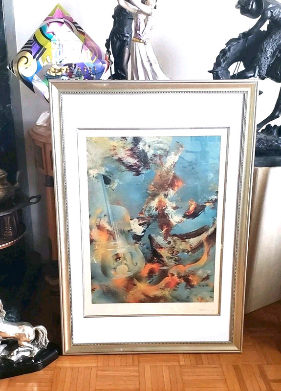 FRAMED LEONARDO NIERMAN LITHO " Violin Concerto " - 36 x 24 -Numbered & Signed gallery