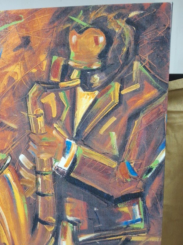 Trademark art jazz 2 canvas art by Joarez 10by19 Inch gallery