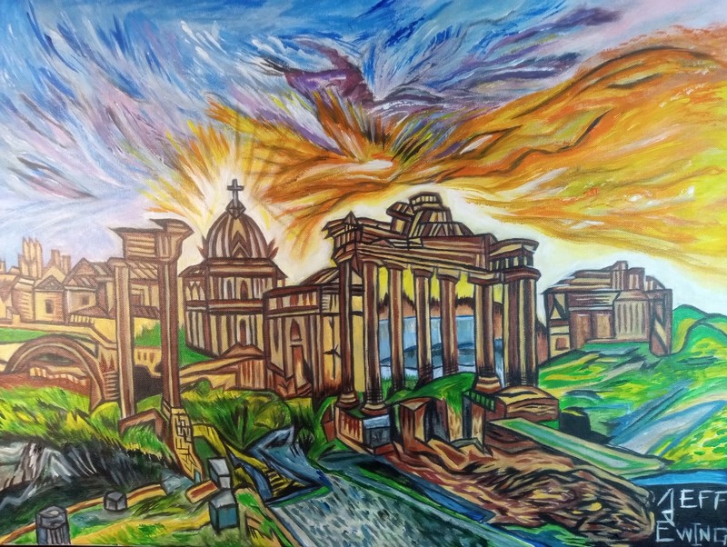 «Rome Wasn’t Built In A Day» Painting By Jeff Ewing