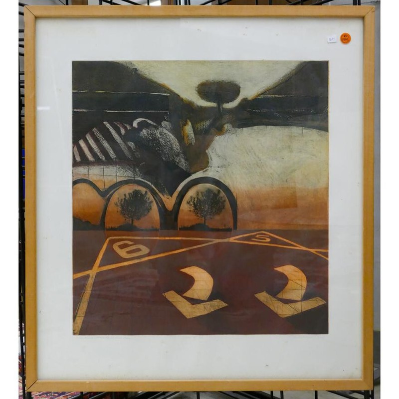 Pacific Northwest Artist Bill RItchie «Collection III» 1968 Signed Etching
