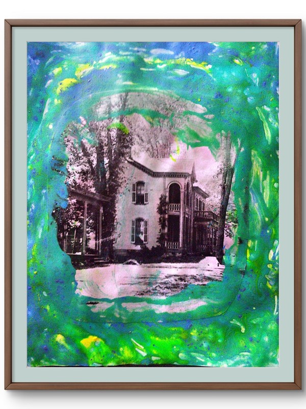 Modern Nostalgia Mixed Media Home Decor 11×14 Original Signed Wall Art paper