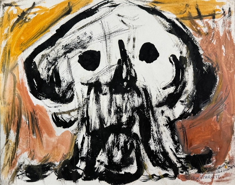 Rolph Scarlett (1889-1984) Gouache on Paper Abstract Modernist Painting