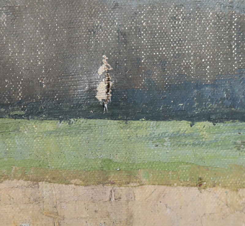 Mid 20th Century Oil - Late Summer Hay Harvest gallery