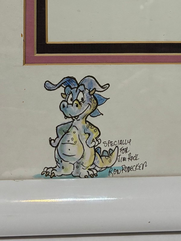 RON RODECKER "Kindred Spirits" Original Painting 1996 Dragon Watercolor Art gallery