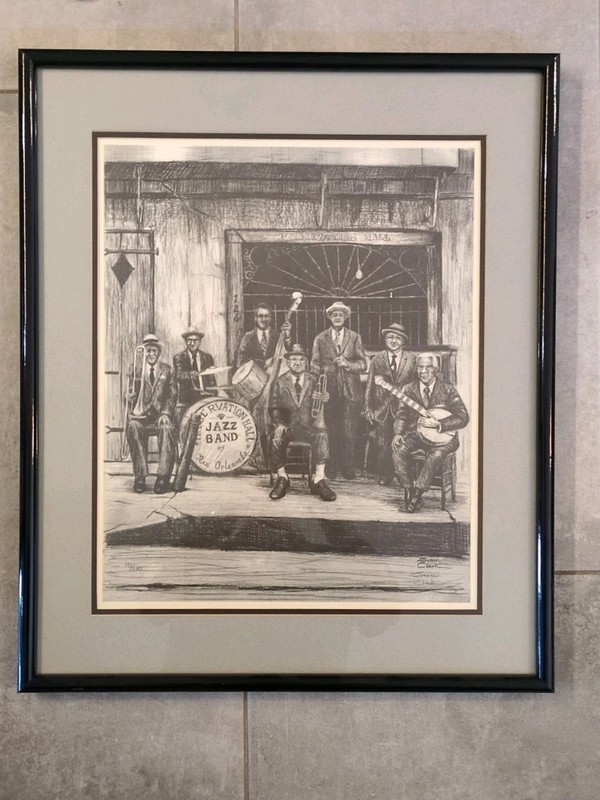 Preservation Hall Jazz Band Limited Edition Signed Print Susan Clark 190/200