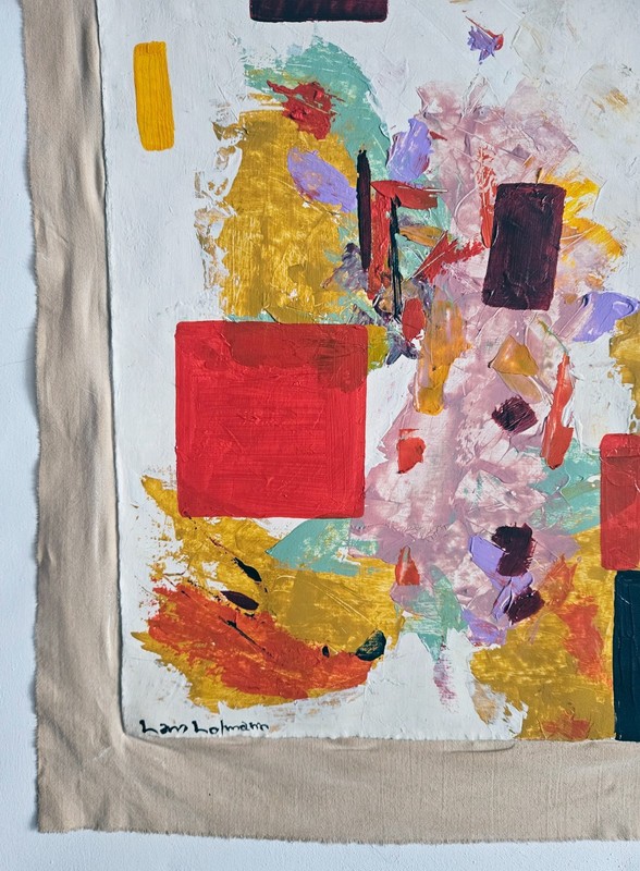 Hans Hofmann Signed Abstract Expressionist Oil Painting on Canvas Modern Art gallery