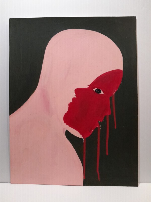 Acrylic Painting On Paper 12 X 9