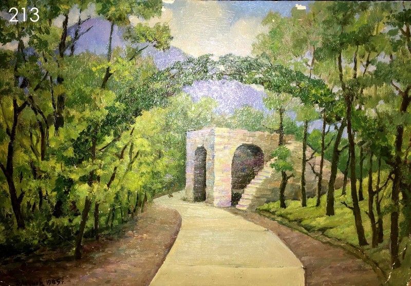 Oil Painting Unframed Stone Arbor Lednev D Ukrainian Painter Home Decor n213