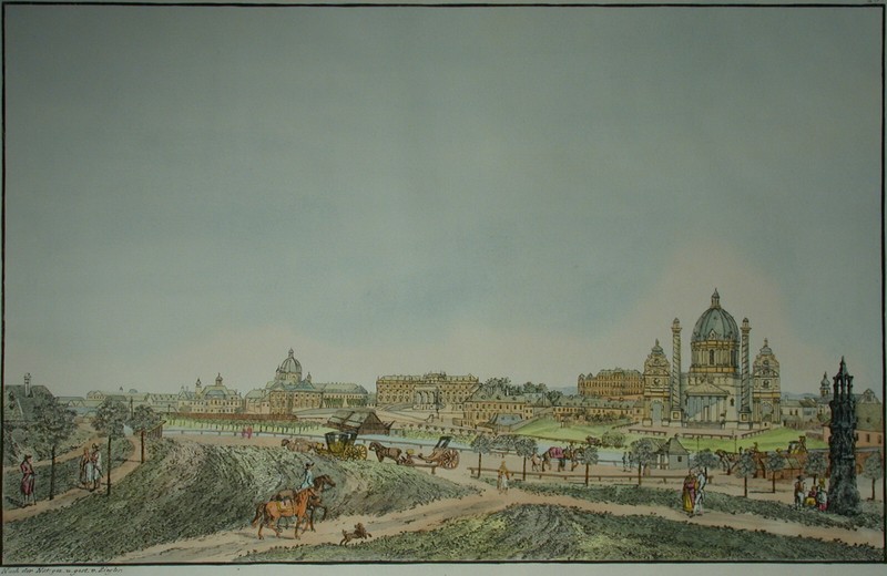 Johann Ziegler (1749 Meiningen – 1822 Vienna) View of Vienna.