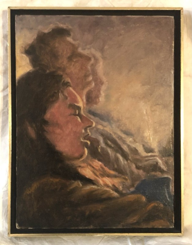 Original Art Signed Oil on Canvas Painting Albert Weiss Philadelphia Realism