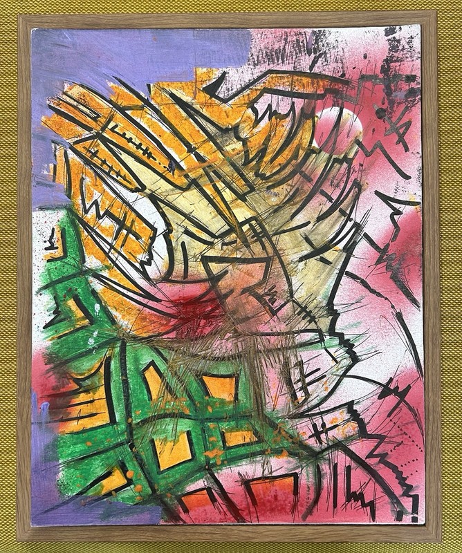 abstract art original Contemporary Modern Graffiti Expressionism Cubism